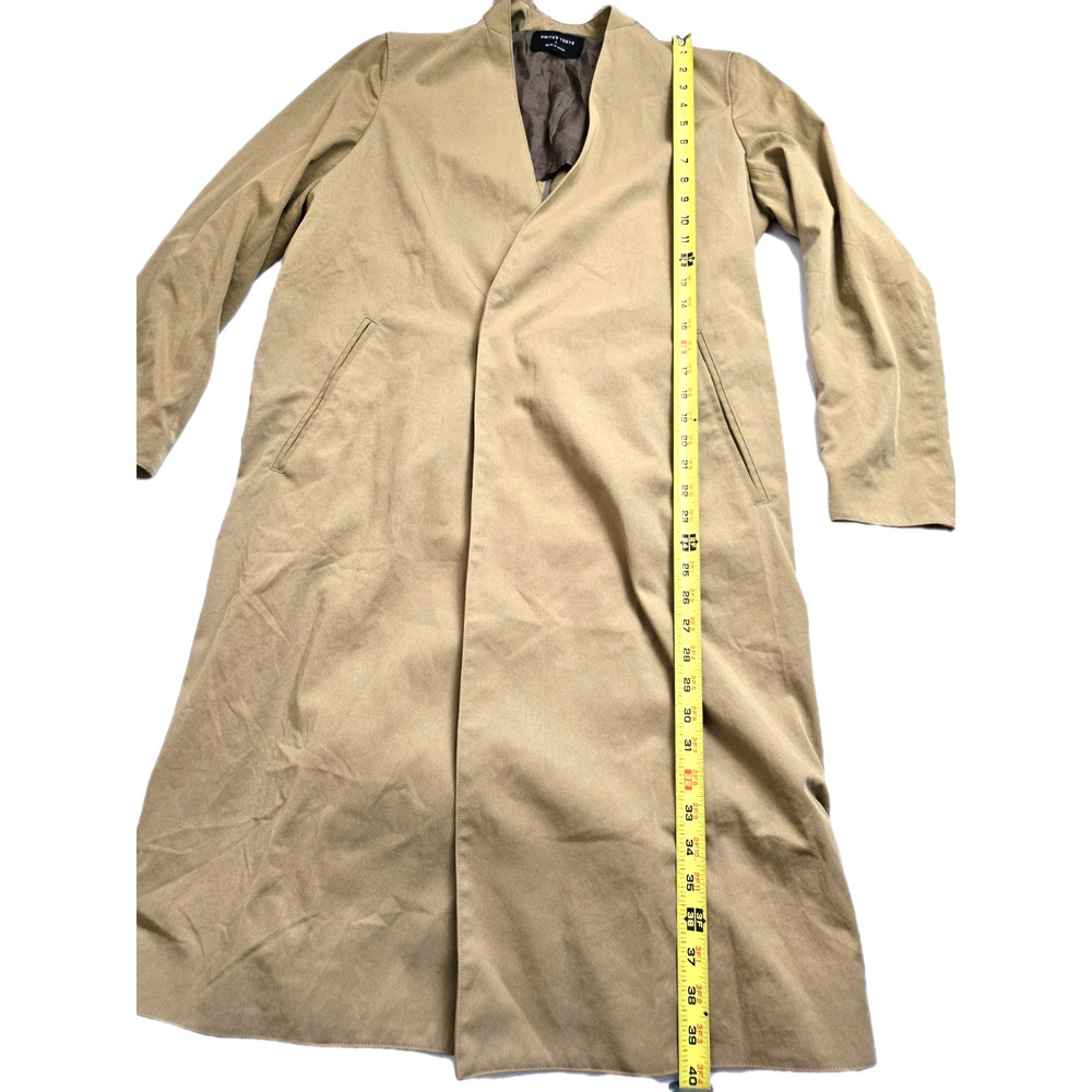 United Tokyo Brown Trench Coat Size 1 CLEAN EUC Pockets Niigata, Japan - Picture 7 of 13